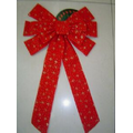 Red Glittery Christmas Bow w/ 12 Loops (50 Cmx32 Cmx7 Cm)